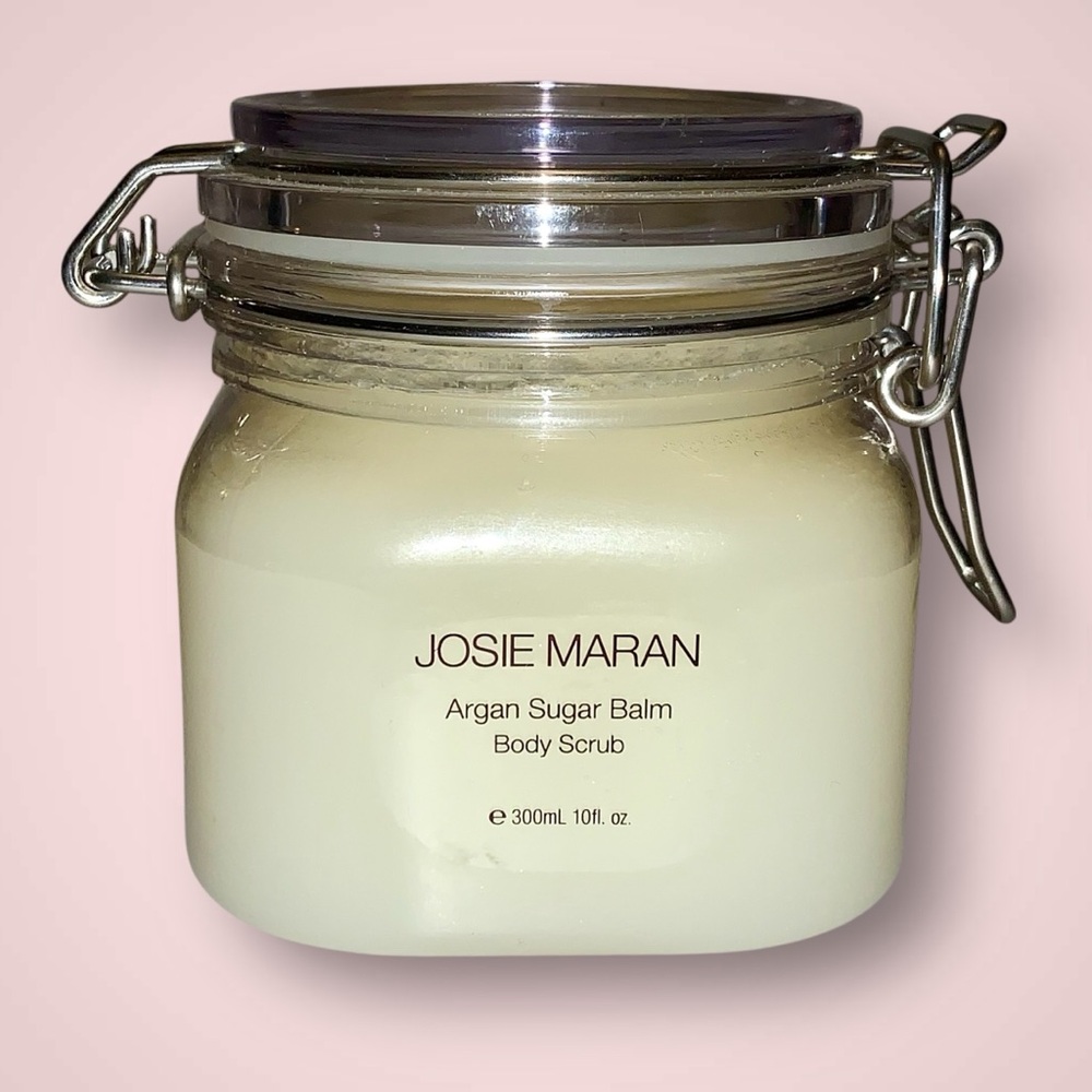 Josie Maran Argan Sugar Balm Body Scrub Strawberry Dream 10oz